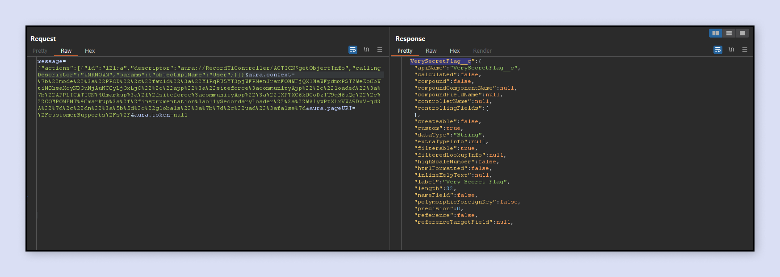 Using the aura method, attackers can get user metadata from a system.