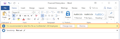 financial history screenshot