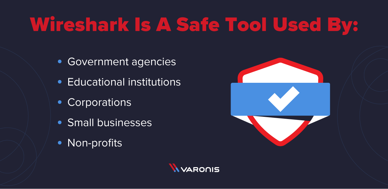 Qui utilise Wireshark ? Gouvernements, établissements pédagogiques, grandes entreprises, petites entreprises, organisations à but non lucratif