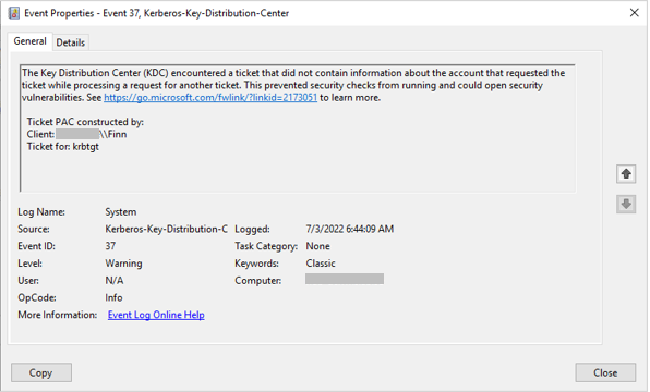 Pac Ticket Fighting Golden Ticket Attacks with Privileged Attribute Certificate (PAC)