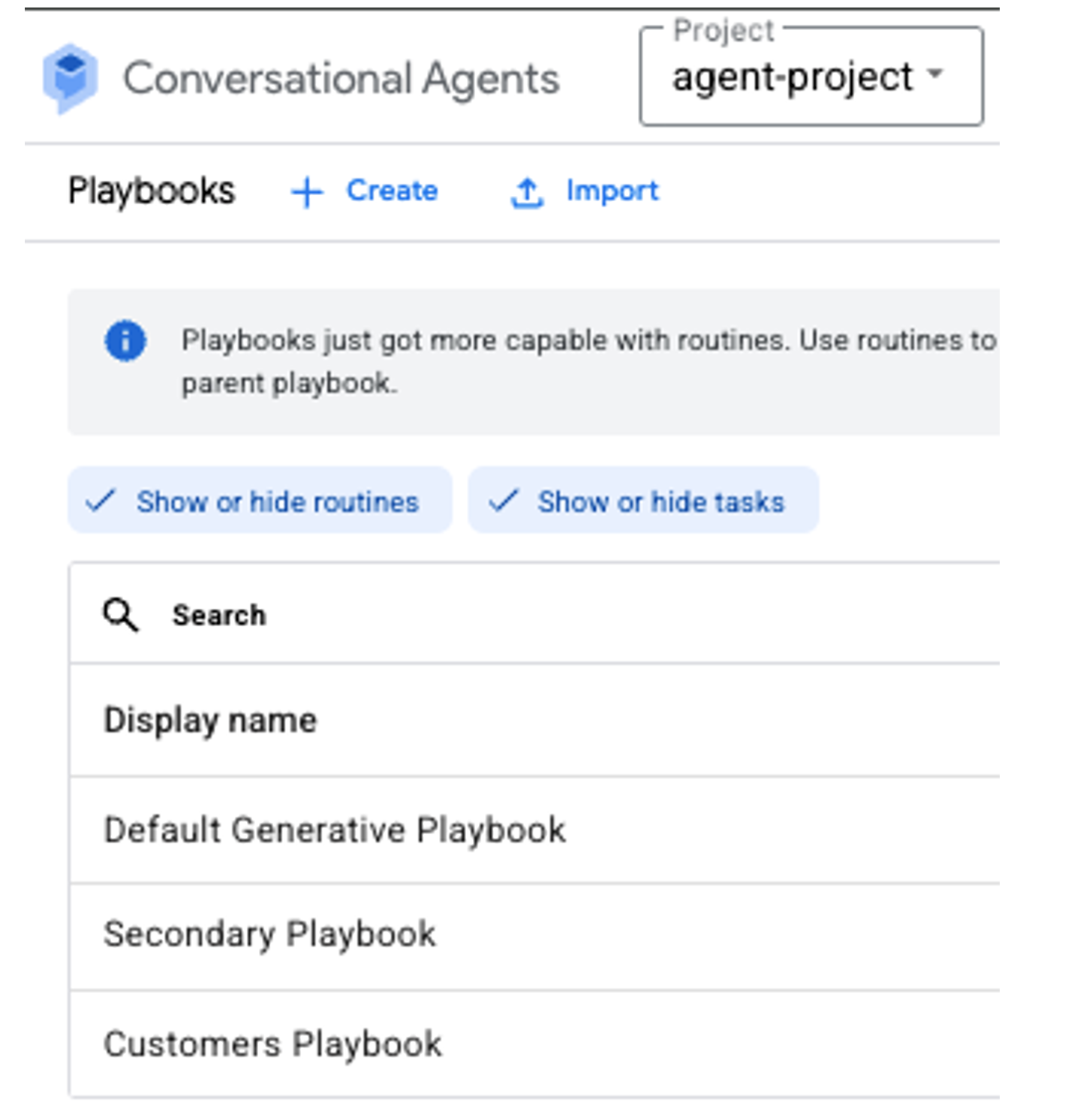 Dialogflow Playbooks