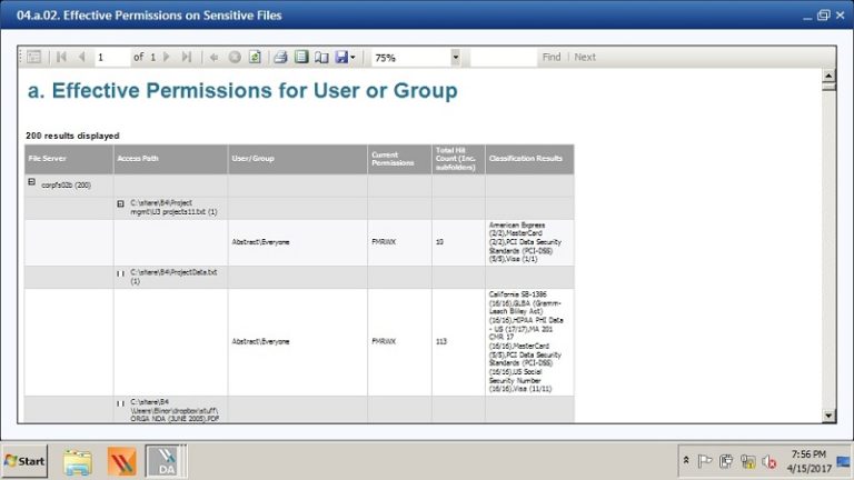 Data Security Compliance and DatAdvantage, Part I: Essential Reports ...