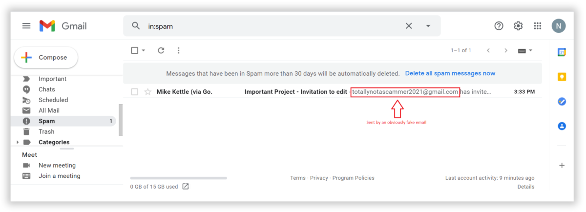 Attack lab: Spear Phishing with Google Drive Sharing