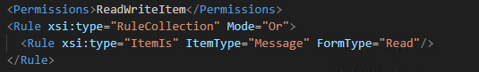 Minimal Permission and Activation Rule Configuration
