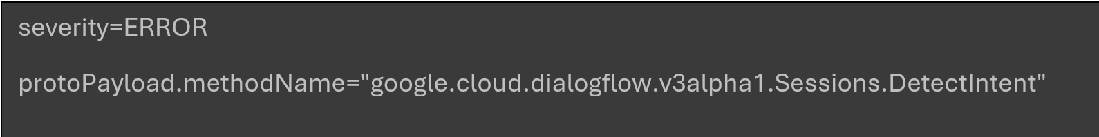 failed user requests cloud logging query