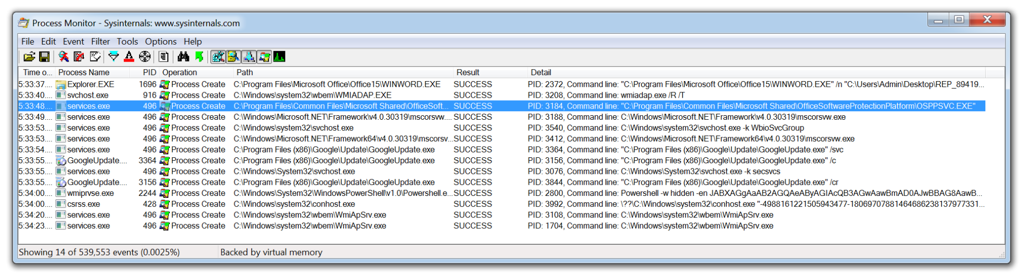 procmon process monitor